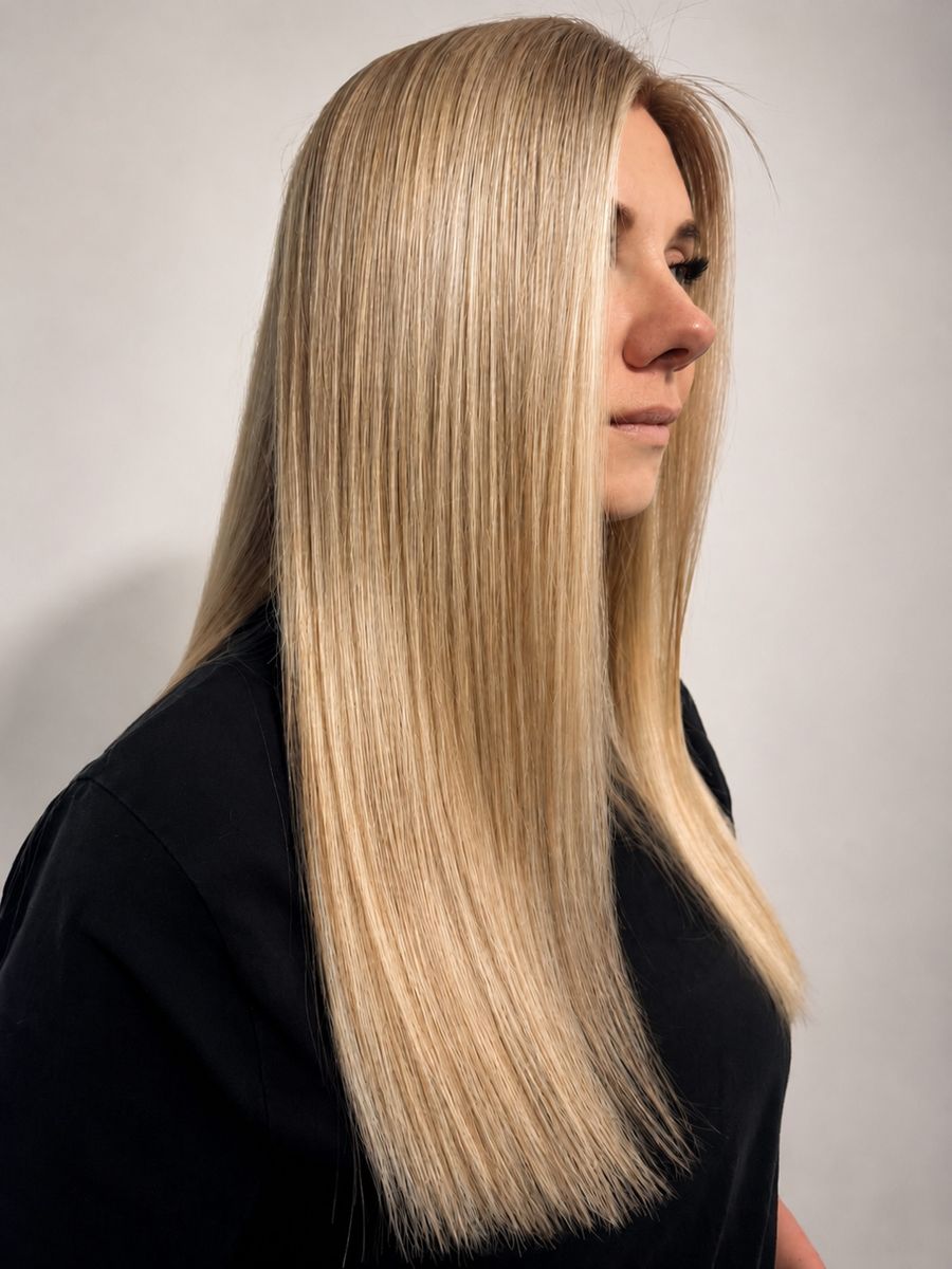 Choosing a hair colour shade from the colour chart